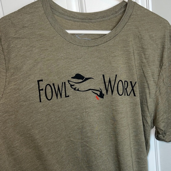 fowl worx Other - Men's Olive Short Sleeve Tee